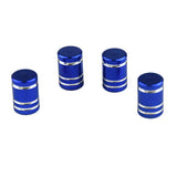 Max 4pcs Aluminum Wheel Valves Tyre Stem Air Caps Cover Auto Motorcycle Blue