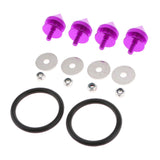 Max Maxb Spike Quick Release Fasteners For Car Bumpers Fender Hatch Lids Kit Purple