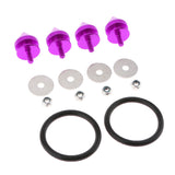 Max Maxb Spike Quick Release Fasteners For Car Bumpers Fender Hatch Lids Kit Purple