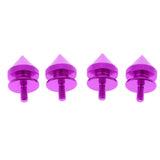 Max Maxb Spike Quick Release Fasteners For Car Bumpers Fender Hatch Lids Kit Purple