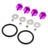 Max Maxb Spike Quick Release Fasteners For Car Bumpers Fender Hatch Lids Kit Purple