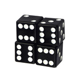 Max Maxb 4 Aluminum Alloy Dice Tire Valve Stem Caps for Car Motorcycle Bicycle Black