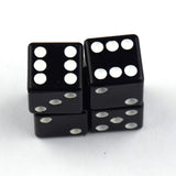 Max Maxb 4 Aluminum Alloy Dice Tire Valve Stem Caps for Car Motorcycle Bicycle Black