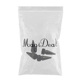Maxbell 4 Pieces Cone Shaped Car Motorcycle Wheel Tire Valve Stem Caps Black