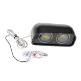 Maxbell Car Angle Tilt 2-barreled Inclinometer Balancer Compass Backlight Clinometer