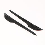 Maxbell 8 Pieces Universal Rubber Front Bumper Splitter Fins Refit Trim Set Black