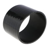 Max Maxb 3" Straight Turbo/Intake Piping Silicone Coupler Pipe Hose CSH-102 Black