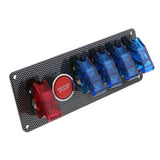 Max Maxb 6 in1 Racing Car 12V Ignition Switch Engine Start Push Button Toggle Panel