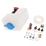 Max Maxb 1Set Washer Tank Pump Bottle Kit Universal Windshield Wiper System Reservoir