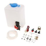 Max Maxb 1Set Washer Tank Pump Bottle Kit Universal Windshield Wiper System Reservoir