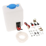 Max Maxb 1Set Washer Tank Pump Bottle Kit Universal Windshield Wiper System Reservoir
