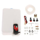 Max Maxb 1Set Washer Tank Pump Bottle Kit Universal Windshield Wiper System Reservoir