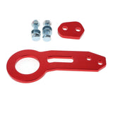 Max Maxb Universal Aluminum Alloy Rear Towing Hook Trailer Ring for Car Tool Red