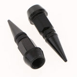 Max 4 Pieces Spike Wheel Tire Valve Stem Car Truck Air Caps Covers 45mm Black