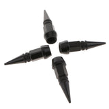 Max 4 Pieces Spike Wheel Tire Valve Stem Car Truck Air Caps Covers 45mm Black