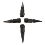 Max 4 Pieces Spike Wheel Tire Valve Stem Car Truck Air Caps Covers 45mm Black