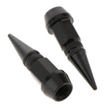 Max 4 Pieces Spike Wheel Tire Valve Stem Car Truck Air Caps Covers 45mm Black