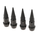 Max 4 Pieces Spike Wheel Tire Valve Stem Car Truck Air Caps Covers 45mm Black