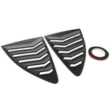 Max 2x ABS Car Auto Decorative Intake Scoop Turbo Bonnet Vent Cover Hood Black