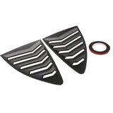 Max 2x ABS Car Auto Decorative Intake Scoop Turbo Bonnet Vent Cover Hood Black