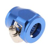 Max Metal Auto Car AN8 Hose End Finisher Fuel Oil Water Line Clip Clamp Blue
