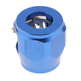 Max Metal Auto Car AN8 Hose End Finisher Fuel Oil Water Line Clip Clamp Blue