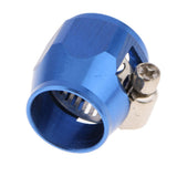 Max Metal Auto Car AN8 Hose End Finisher Fuel Oil Water Line Clip Clamp Blue