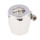 Max Metal Auto Car AN8 Hose End Finisher Fuel Oil Water Line Clip Clamp Silver