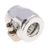 Max Metal Auto Car AN8 Hose End Finisher Fuel Oil Water Line Clip Clamp Silver