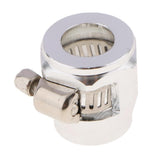 Max Metal Auto Car AN8 Hose End Finisher Fuel Oil Water Line Clip Clamp Silver