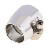 Max Metal Auto Car AN8 Hose End Finisher Fuel Oil Water Line Clip Clamp Silver
