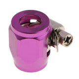 Max HEX-4 AN4 4AN -4 Car Fuel Hose Clamp Oil Line Fastener Hex Finisher  Purple