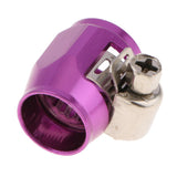 Max HEX-4 AN4 4AN -4 Car Fuel Hose Clamp Oil Line Fastener Hex Finisher  Purple
