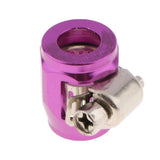 Max HEX-4 AN4 4AN -4 Car Fuel Hose Clamp Oil Line Fastener Hex Finisher  Purple