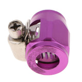 Max HEX-4 AN4 4AN -4 Car Fuel Hose Clamp Oil Line Fastener Hex Finisher  Purple
