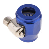 Max HEX-4 AN4 4AN -4 Car Fuel Hose Clamp Oil Line Fastener Hex Finisher  Blue