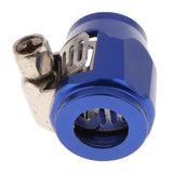 Max HEX-4 AN4 4AN -4 Car Fuel Hose Clamp Oil Line Fastener Hex Finisher  Blue