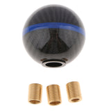 Max Car Manual Gear Stick Shift Knob Lever Head w 3 Nuts for Honda Black 6 Speed