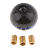 Max Car Manual Gear Stick Shift Knob Lever Head w 3 Nuts for Honda Black 6 Speed