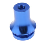 Max M10 X 1.5 THREAD METAL MANUAL SHIFT KNOB BOOT RETAINER ADAPTER Blue