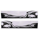 Max 2x Car Flame Totem Side Skirt Modified Personal Decoration Body Paste Black - Aladdin Shoppers