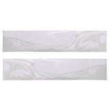 Max 2x Car Flame Totem Side Skirt Modified Personal Decoration Body Paste White - Aladdin Shoppers