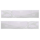 Max 2x Car Flame Totem Side Skirt Modified Personal Decoration Body Paste White - Aladdin Shoppers