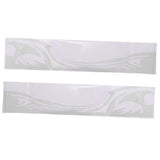 Max 2x Car Flame Totem Side Skirt Modified Personal Decoration Body Paste White - Aladdin Shoppers