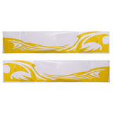 Max 2x Car Flame Totem Side Skirt Modified Personal Decoration Body Paste Yellow - Aladdin Shoppers