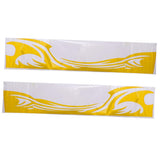 Max 2x Car Flame Totem Side Skirt Modified Personal Decoration Body Paste Yellow - Aladdin Shoppers