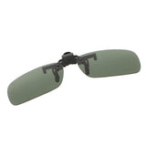 Max Polarized Clip On Flip Up Sunglasses Clip for Myopia Driving Dark Green