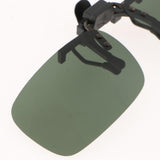 Max Polarized Clip On Flip Up Sunglasses Clip for Myopia Driving Dark Green