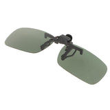 Max Polarized Clip On Flip Up Sunglasses Clip for Myopia Driving Dark Green