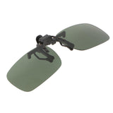 Max Polarized Clip On Flip Up Sunglasses Clip for Myopia Driving Dark Green